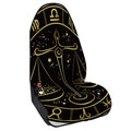 Gold And Black Libra Sign Print Waterproof Car Seat Cover
