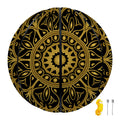 Gold And Black Mandala Print Basketball