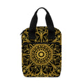 Gold And Black Mandala Print Bible Tote Bag