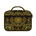 Gold And Black Mandala Print Briefcase Bible Bag