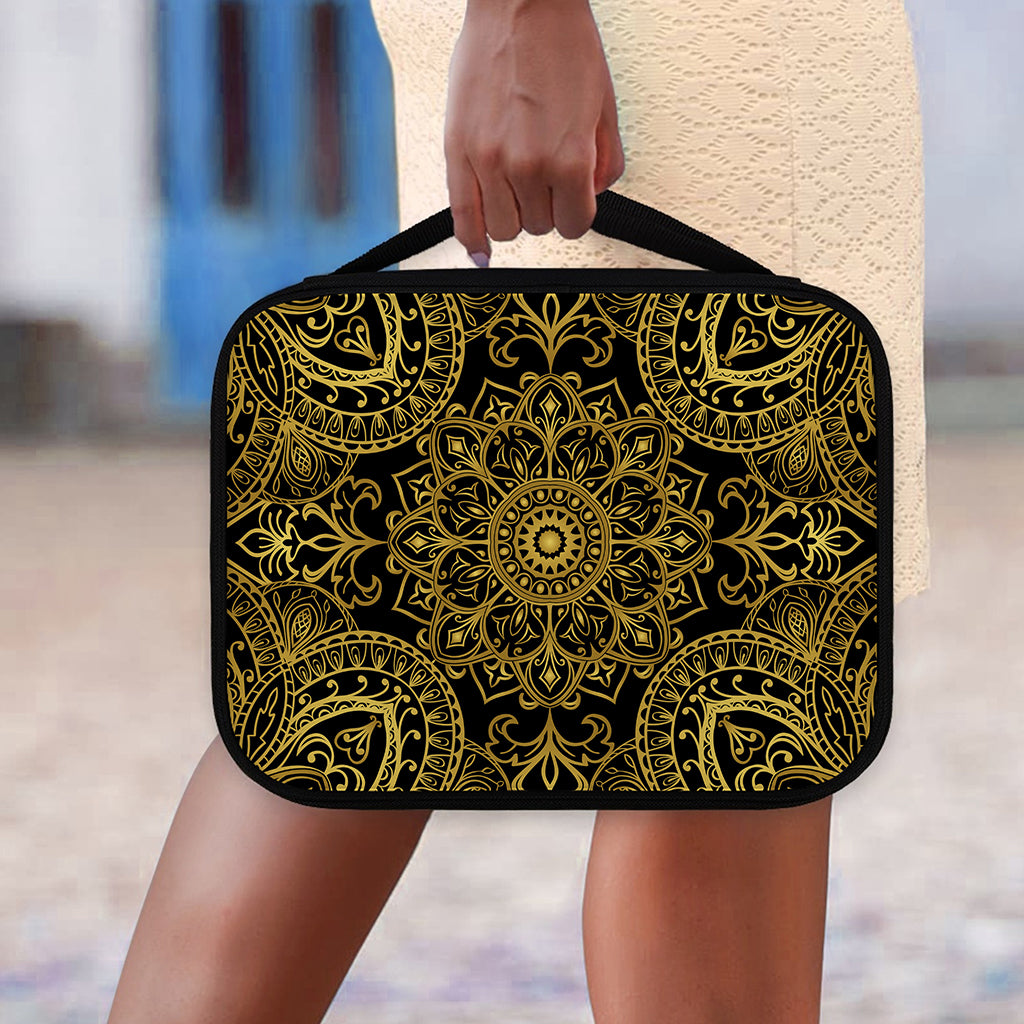 Gold And Black Mandala Print Classic Bible Case