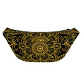 Gold And Black Mandala Print Fanny Pack