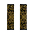 Gold And Black Mandala Print Handle Covers