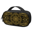 Gold And Black Mandala Print Portable Cooler Travel Case