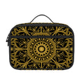 Gold And Black Mandala Print Portable Lunch Bag