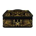Gold And Black Mandala Print Small Lunch Bag