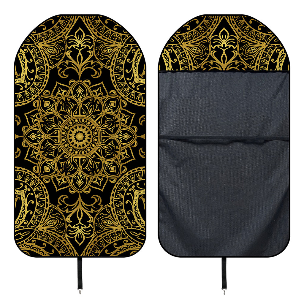 Gold And Black Mandala Print Waterproof Car Seat Cover