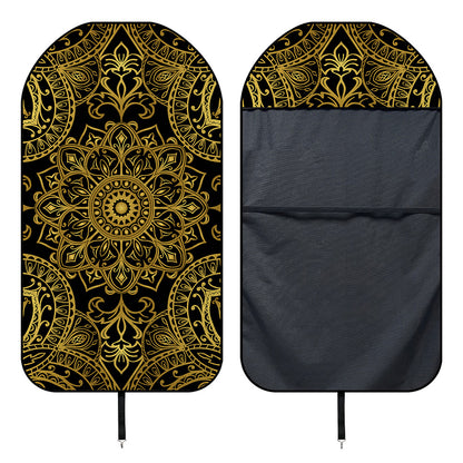 Gold And Black Mandala Print Waterproof Car Seat Cover