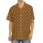 Gold And Black Orthodox Pattern Print Aloha Shirt