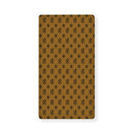 Gold And Black Orthodox Pattern Print Baby Crib Sheet