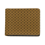 Gold And Black Orthodox Pattern Print Bifold Wallet