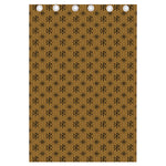 Gold And Black Orthodox Pattern Print Curtain