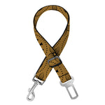 Gold And Black Orthodox Pattern Print Dog Seat Belt