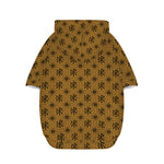 Gold And Black Orthodox Pattern Print Dog Zip Up Hoodie