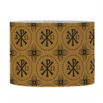 Gold And Black Orthodox Pattern Print Drum Lamp Shade