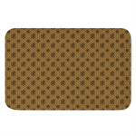 Gold And Black Orthodox Pattern Print Indoor Door Mat