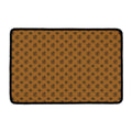 Gold And Black Orthodox Pattern Print Kitchen Mat