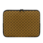 Gold And Black Orthodox Pattern Print Laptop Sleeve