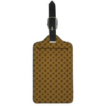 Gold And Black Orthodox Pattern Print Luggage Tag
