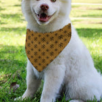Gold And Black Orthodox Pattern Print Over The Collar Dog Bandana