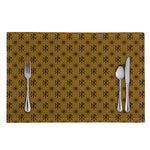 Gold And Black Orthodox Pattern Print Placemat