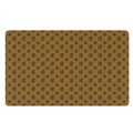Gold And Black Orthodox Pattern Print Polyester Doormat