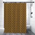 Gold And Black Orthodox Pattern Print Premium Shower Curtain