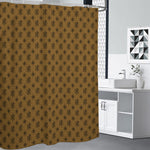 Gold And Black Orthodox Pattern Print Premium Shower Curtain