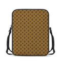 Gold And Black Orthodox Pattern Print Rectangular Crossbody Bag
