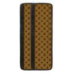 Gold And Black Orthodox Pattern Print Refrigerator Handle Covers