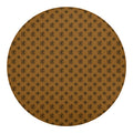 Gold And Black Orthodox Pattern Print Round Blanket