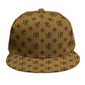 Gold And Black Orthodox Pattern Print Snapback Cap