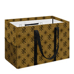 Gold And Black Orthodox Pattern Print Utility Tote Bag