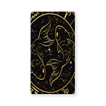 Gold And Black Pisces Sign Print Baby Crib Sheet