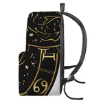 Gold And Black Pisces Sign Print Backpack