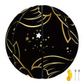 Gold And Black Pisces Sign Print Basketball