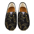 Gold And Black Pisces Sign Print Casual Shoes