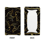 Gold And Black Pisces Sign Print Changing Pad Cover