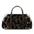 Gold And Black Pisces Sign Print Duffel Bag