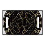 Gold And Black Pisces Sign Print Golf Cart Seat Cover