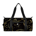 Gold And Black Pisces Sign Print Gym Bag