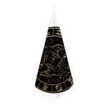 Gold And Black Pisces Sign Print Hand Towel