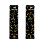 Gold And Black Pisces Sign Print Handle Covers