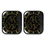 Gold And Black Pisces Sign Print Handle Covers
