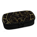 Gold And Black Pisces Sign Print Insulin Cooler Travel Case