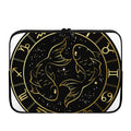 Gold And Black Pisces Sign Print Laptop Sleeve