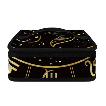 Gold And Black Pisces Sign Print Small Lunch Bag
