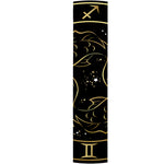 Gold And Black Pisces Sign Print Table Runner