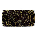 Gold And Black Pisces Sign Print Towel