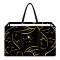 Gold And Black Pisces Sign Print Utility Tote Bag